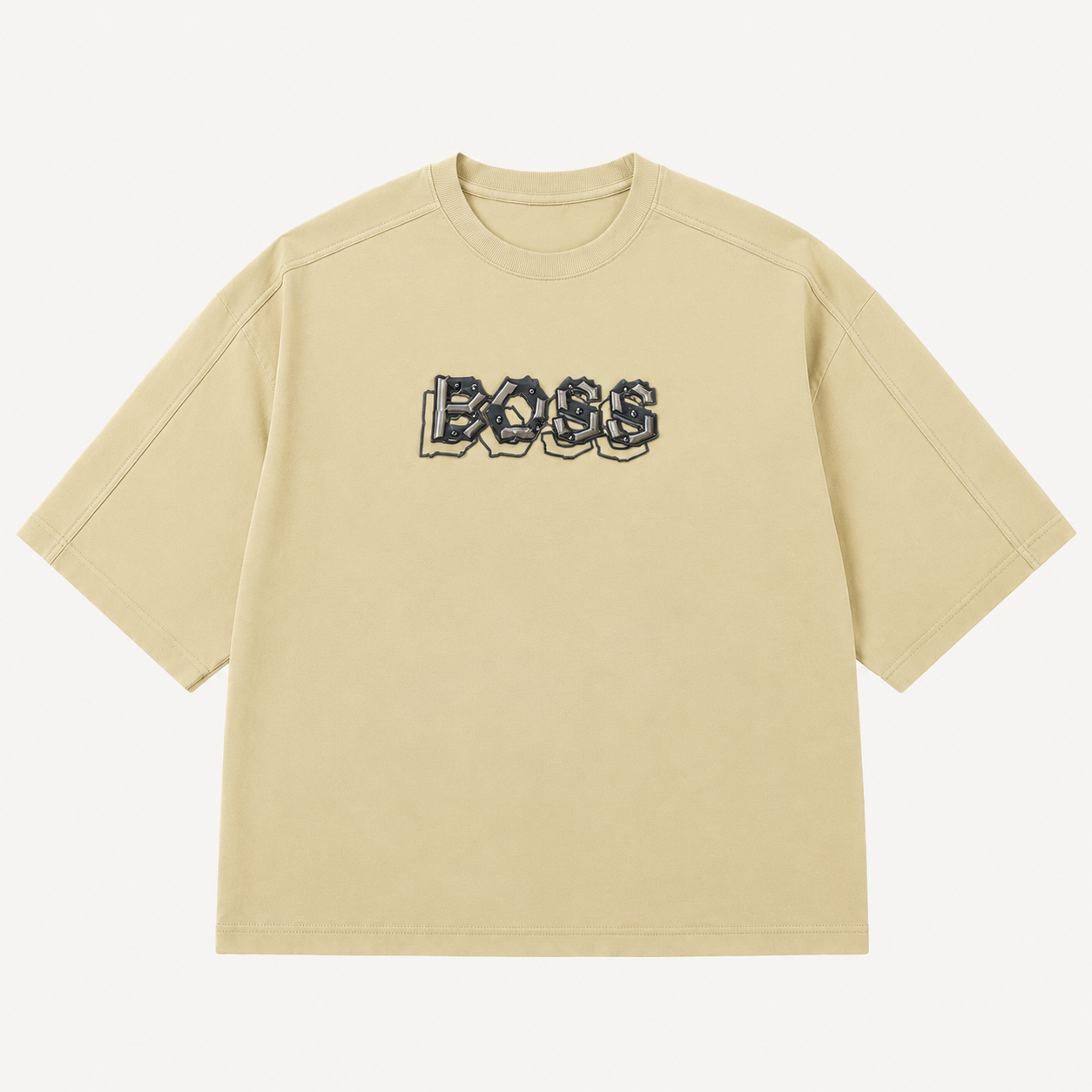 Imported Emblem Tee Cream City Fashion