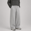 Wide-Leg Grey Baggy Trouser