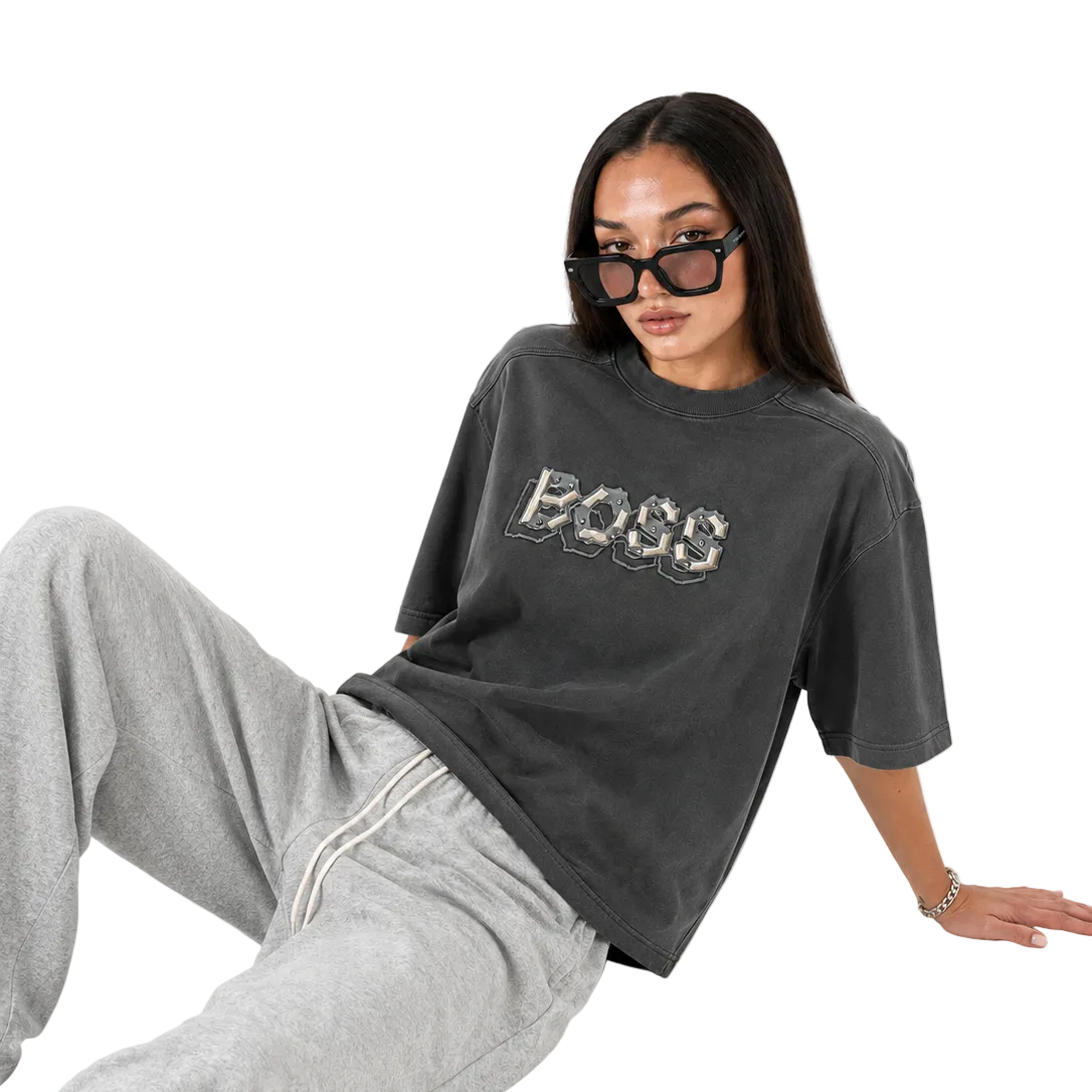 Imported Emblem Tee Grey City Fashion