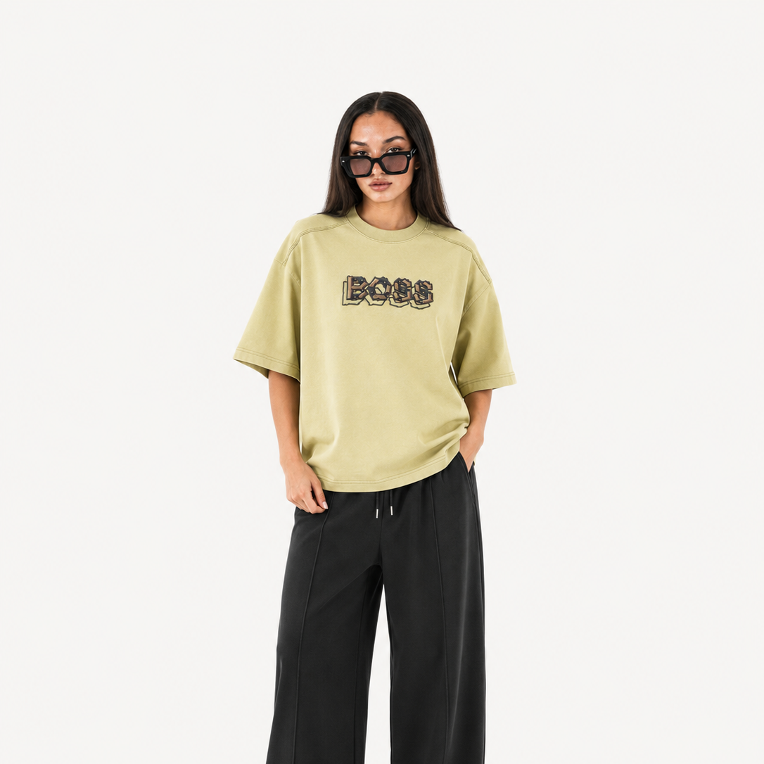 Imported Emblem Tee Pistachio Green City Fashion