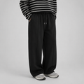 Wide-Leg Black Baggy Trouser