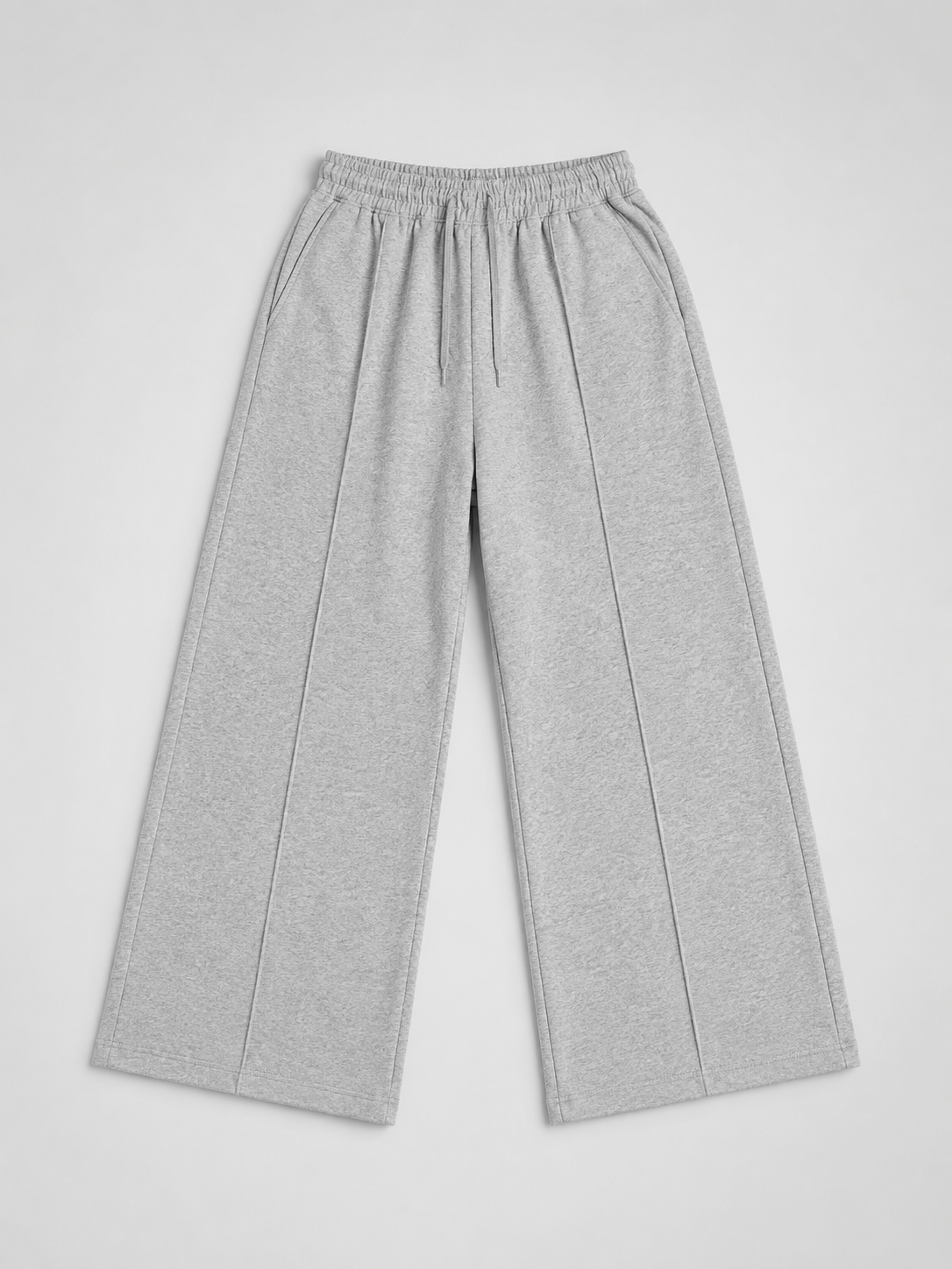 Wide-Leg Grey Baggy Trouser