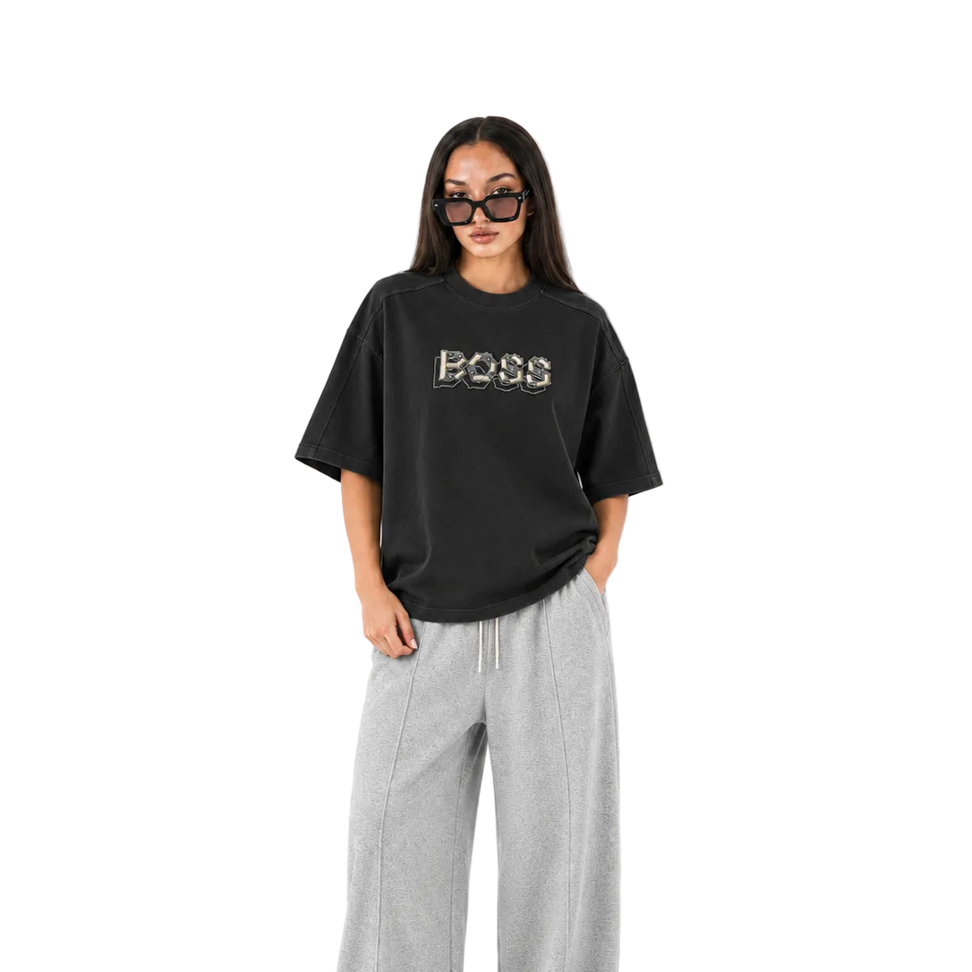Imported Emblem Tee Black City Fashion