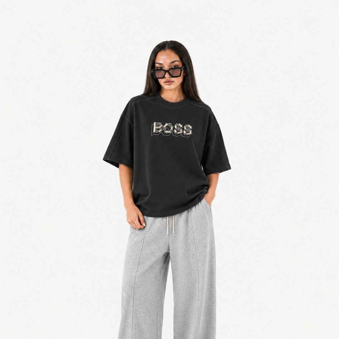 Imported Emblem Tee Black City Fashion