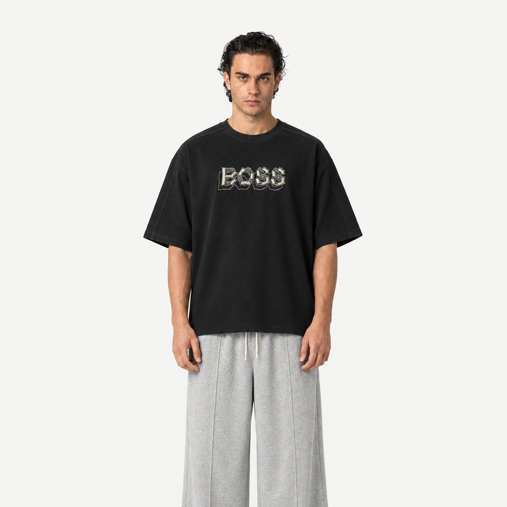 Imported Emblem Tee Black City Fashion