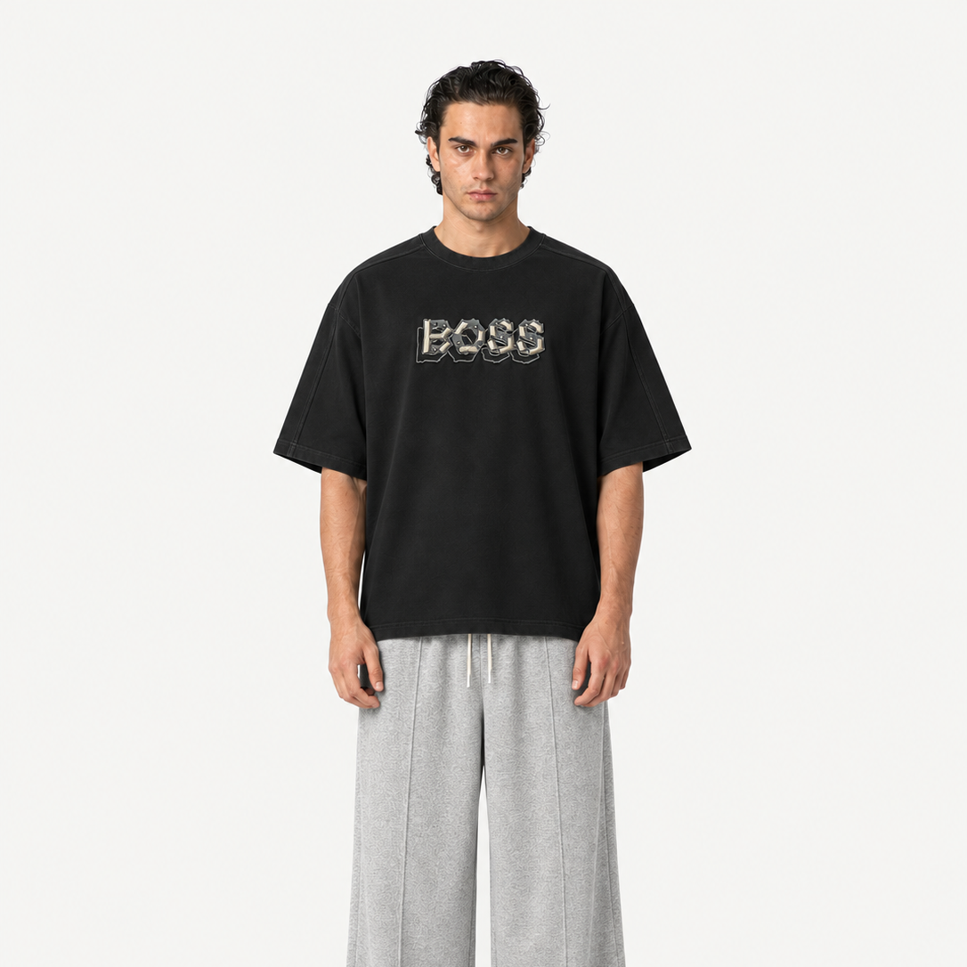 Imported Emblem Tee Black City Fashion