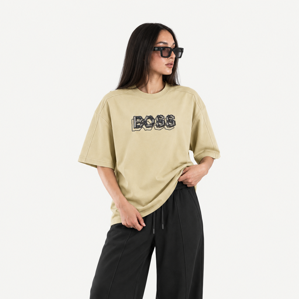 Imported Emblem Tee Cream City Fashion