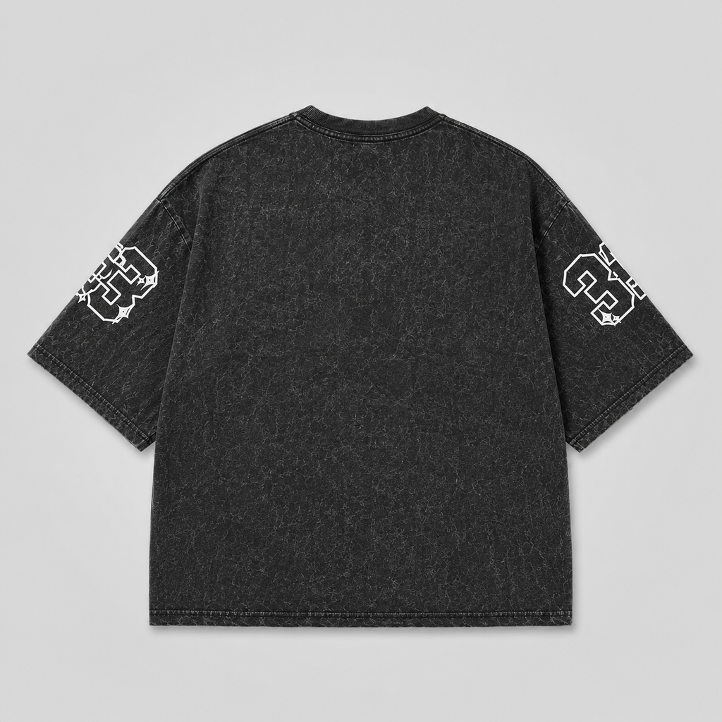 Acid Wash Boxy Tee City Fashion