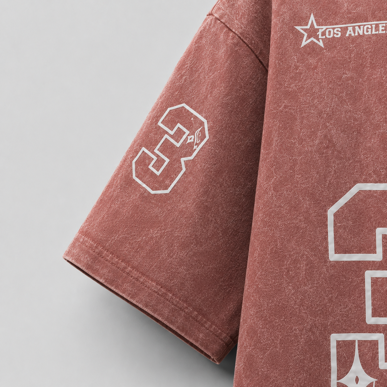 Acid Wash Dusty Rose Boxy Tee